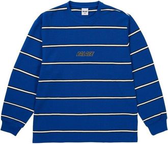 Palace Duo Stripe T-Shirt Classy Blue P31ES034