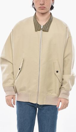 Givenchy Cotton-Blend Bomber with Check Details Givenchy