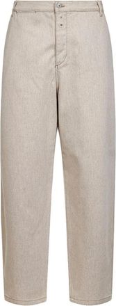 Jacquemus Paysan de-N&icirc;mes Denim Broek - Heren - Straight fit broeken - Bruin - W31 - Denim - Broeken