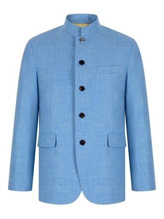 Shanghai Tang five-button jacket - Blue