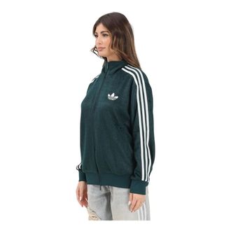 adidas Hoodies & sweatvesten, Dames, Groen, M, Polyester, Mohair Firebird Loose Track Top