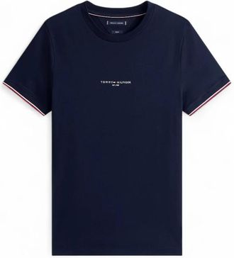 Tommy Hilfiger Heren, Tops, Blauw, Maat: 2XL Jersey