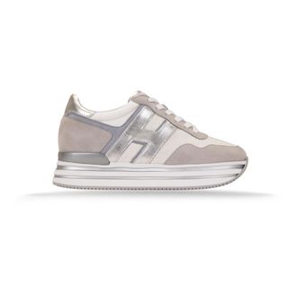 Hogan Sneakers - Dames - Sneakers - Grijs - 37 1/2 EU - Leer - Schoenen