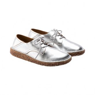 Birkenstock Womens Gary Narrow Shoe In Silver