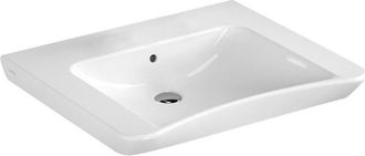 Vitra Lavabo S20 650 X 560/520 Mm Sin Orificio Para Grifer&iacute;a, Con Orificio Rebosadero Blanco