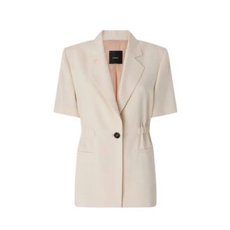 Pinko Blazers, female, White, Size: 2XS Assago Jacket
