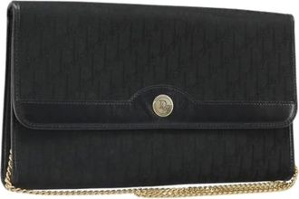 Dior Pre-owned Vintage Trotter Canvas Shoulder Bag - - Pre-owned - Donna - Nero - ONE SIZE