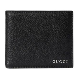 Gucci Cartera Bi-fold con Logo - Accessories - Hombre - Negro - ONE SIZE