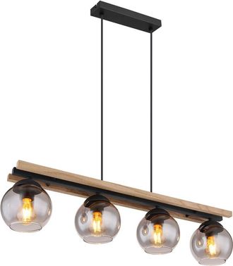 Globo Lighting Lámpara colgante - Conni - negro - vidrio vidrio ahumado - Globo