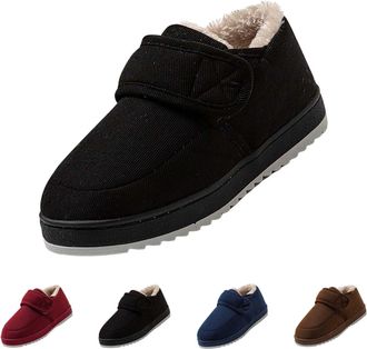 Generic UK 6 Womens Winter Snow Boots for Cold Weather Booties, Slip Resistant Outdoor Shoes with Hook and Loop Closure, Outdoor Comfortable Warm Fur Lined Bo