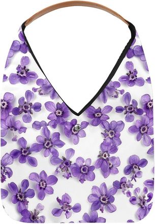 Generic Purple Lavender Reusable Lightweight Grocery Bags - Foldable Into Compact Pouch, Washable & Sturdy, Multipurpose for Shopping and Travel