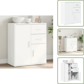 vidaXL The Living Store Credenza Bianco 60x31x70 cm in Legno Multistrato - Credenza moderna