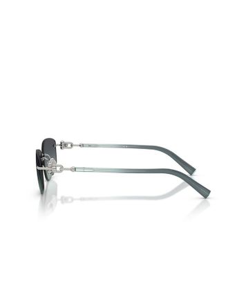 Tiffany & Co. Womens Sunglasses Dark Grey-Silver Metal