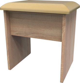 Welcome Furniture Copenhagen Ready Assembled Dressing Table Stool - Bardolino Oak - Welcome Furniture | TJ Hughes