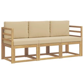 vidaXL Conjunto De Sof&aacute;s De Exterior 3 Pcs Vidaxl