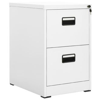 vidaXL Vidaxl - Armario Archivador De Acero Blanco 46x62x72,5 Cm