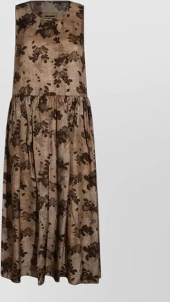 Uma Wang printed sleeveless midi dress