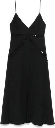 Nissa Abito midi con ricamo - Nero