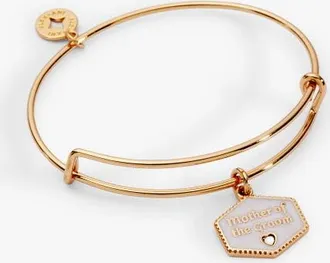 Alex and Ani Mother of the Groom Mother of Pearl Charm Bangle in Gold at Nordstrom