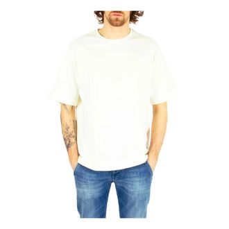 Dondup T-Shirts, male, White, Size: L T-shirt