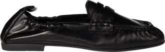 Copenhagen Gathered-Back Penny Loafer Moccasin Flats
