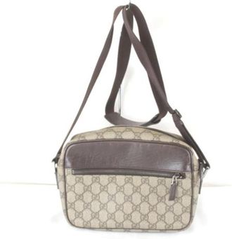 Gucci Pre-owned GG Supreme Schoudertas - Dames - Vintage Schoudertas - Beige - ONE Size - Vintage