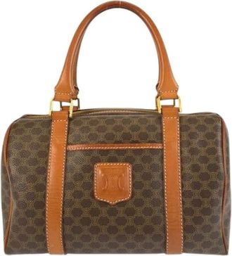Celine Pre-owned Handbags, female, Brown, Size: ONE SIZE Pre-owned Macadam PVC Leather Handbag