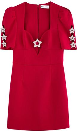 Rebecca Vallance Akari Star-embellished Mini Dress - Red - 14 (UK14 / L)