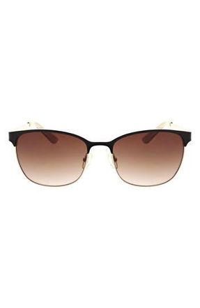 Oscar De La Renta 56mm Double Sunglasses in Shiny Gold W/matte Black at Nordstrom Rack
