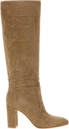 Gianvito Rossi Glen Boot - Dames - Laarzen met Hak - Bruin - 40 EU - Leer - Schoenen