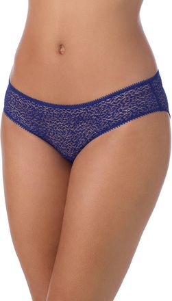 DKNY Modern Lace Hipster Panties in Atlantic Blue at Nordstrom, Size X-Large
