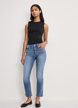 Good American Good Legs - Jeans dritti lavaggio azzurro-Blu