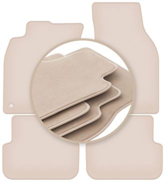 OEM Alfombrillas Beige Premium Para Audi A6 C6 Sed&aacute;n, Familiar, Avant 2004-2006