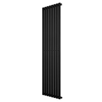 MonsterShop Oval Single Column Radiator - 1800 x 480mm - Black