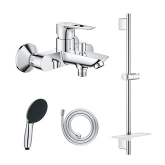 GROHE Pack De Grifer&iacute;a Mec&aacute;nica Grohe Start Loop + Teleducha Vitalio Start 110 + Barra Vitalio Smartactive Quickflix + Manguera Flexible