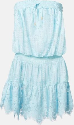 Melissa Odabash Abito corto a fascia Isla in pizzo