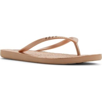 Roxy Antilles III Flip Flop in Champagne at Nordstrom Rack, Size 10