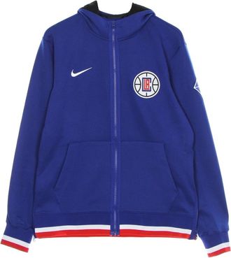 Nike NBA Dri-Fit Hoodie met Capuchon - Heren - Fitness - Blauw - L - Polyester - Fitness