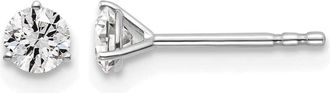 Diamond2Deal 14k Gold 3/8 ct Round Lab Grown Diamond Stud Earrings VS Clarity, D-E Color
