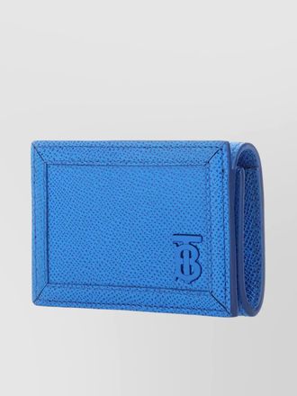 Burberry pebbled leather card holder