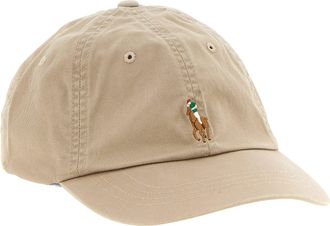 Polo Ralph Lauren Embroidered Pony Logo Baseball Cap - Beige