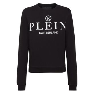 Philipp Plein Iconic Sweatshirt - Dames - Sweatshirts - Zwart - M - Katoen - Hoodies & sweatvesten
