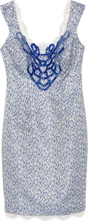 Gemy Maalouf lace-embellished mini dress - White