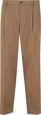 Department Five Wide-Leg Pants With Single Pleat And Technical Drill Fabric