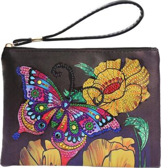 Generic Diamond Painting Clutch DIY PU PU Handbag Daily Money Phone Wallet Purse
