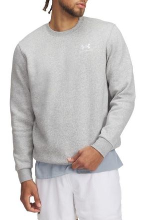 Under Armour UA Icon Fleece Crewneck T-Shirt in Mod Gray Light Heather at Nordstrom, Size Xx-Large