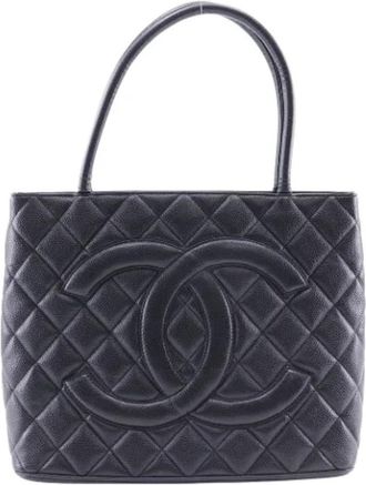 Chanel Pre-owned Leather chanel-bags - Dames - Vintage Shopper - Zwart - ONE Size - Leer - Vintage