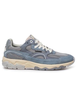Floris Van Bommel Van Bommel sneaker blauw suede effen comfort
