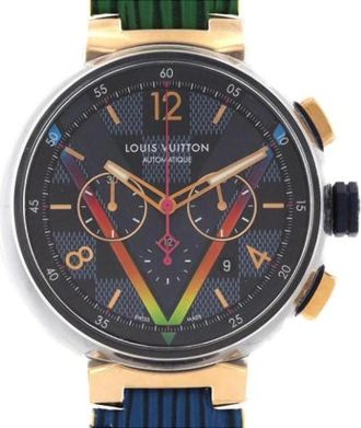 Louis Vuitton Pre-owned Stainless Steel watches - Heren - Vintage Horloges - Zwart - ONE Size - Vintage