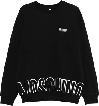 Moschino Sweater met logodetail - Zwart